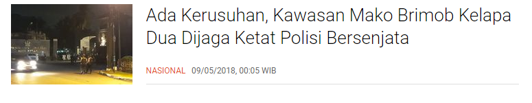 Menyikapi Aksi Terorisme Yang Terjadi di Indonesia