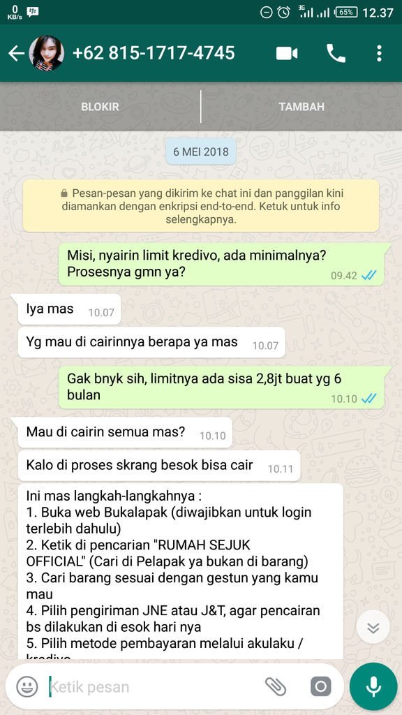 &#91;Penipu&#93; Sidik Maulana Hidayat @dikaulana