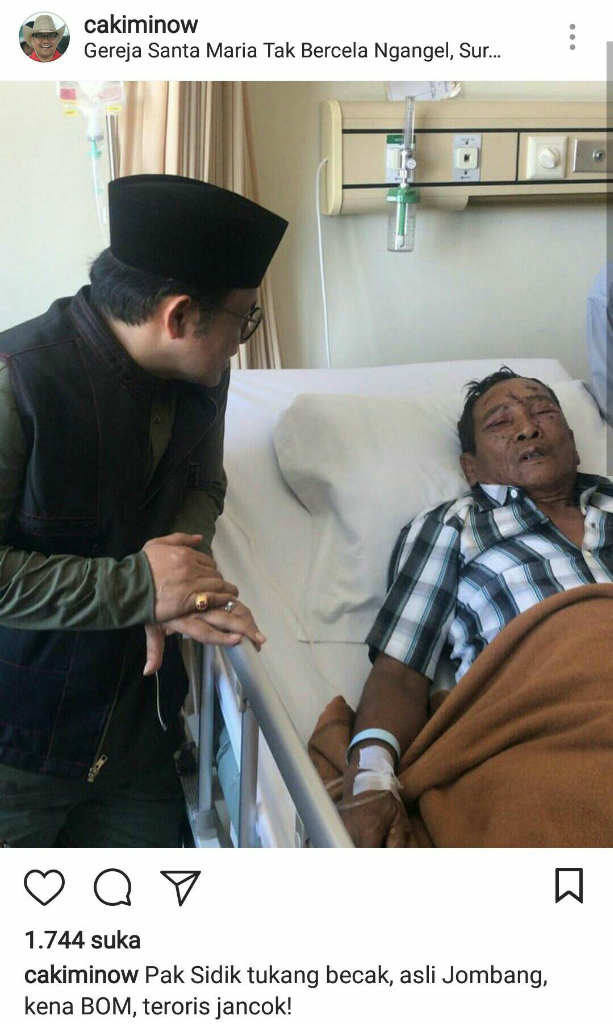 Cak Imin Soal Bom di Surabaya: TERORIS JANCOK!