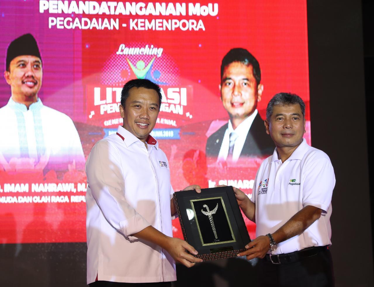 Kemenpora-Pegadaian Teken MoU Tingkatkan Wirausaha Pemuda