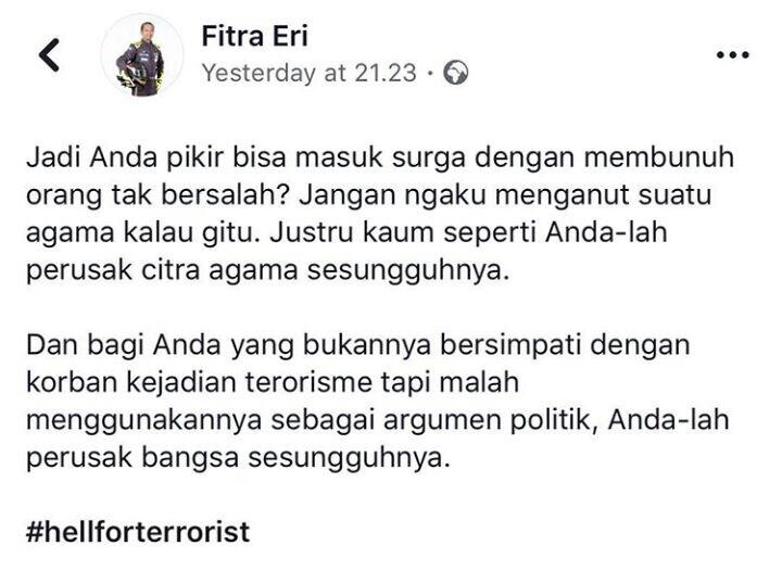 Partai Gerindra Mengutuk Keras Aksi Teroris di Surabaya