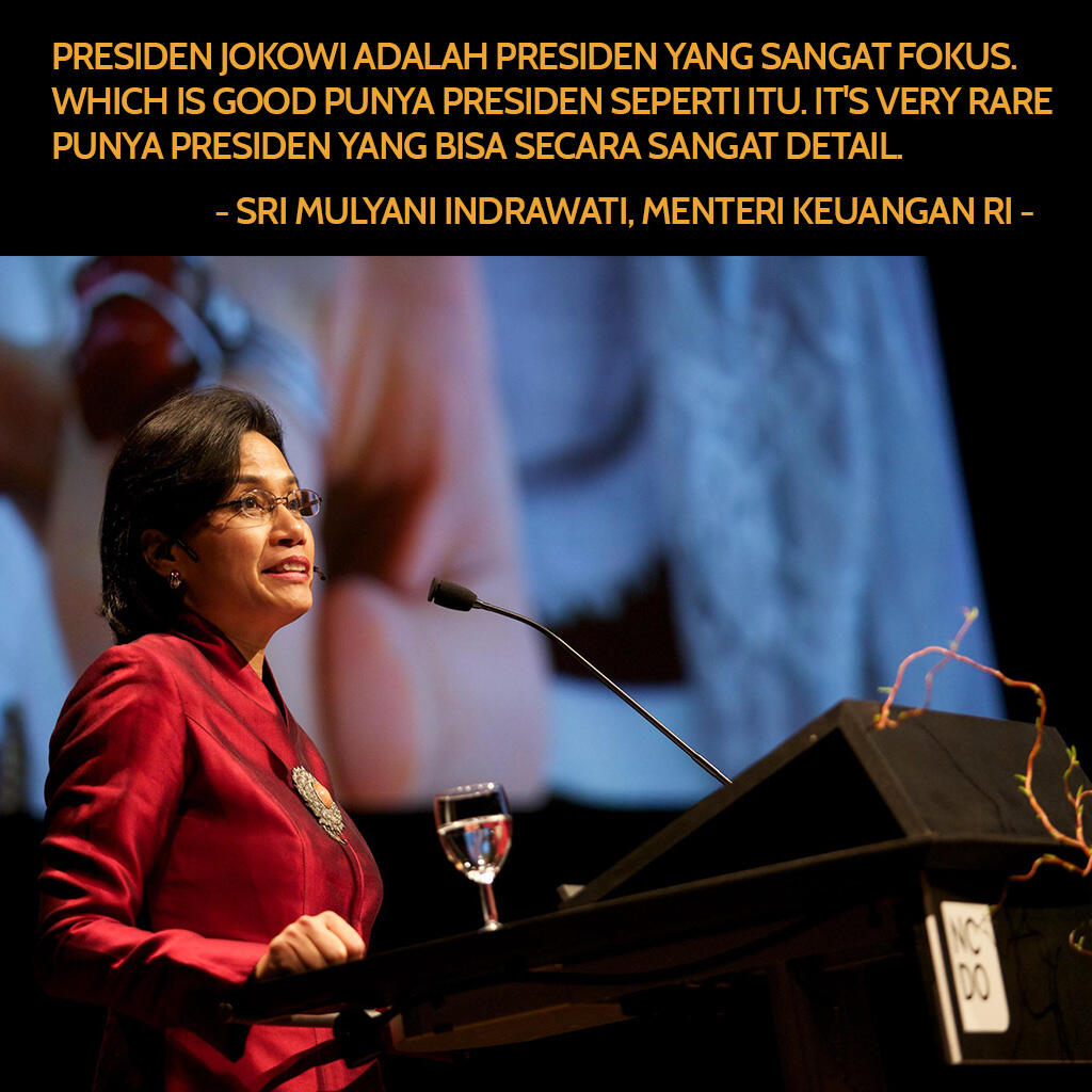 Sri Mulyani Mengungkapkan Kekagumannya Kepada PResiden Jokowi