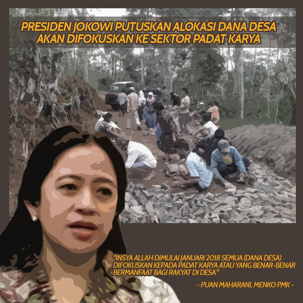 Jokowi Tetapkan Dana Desa untuk Padat Karya