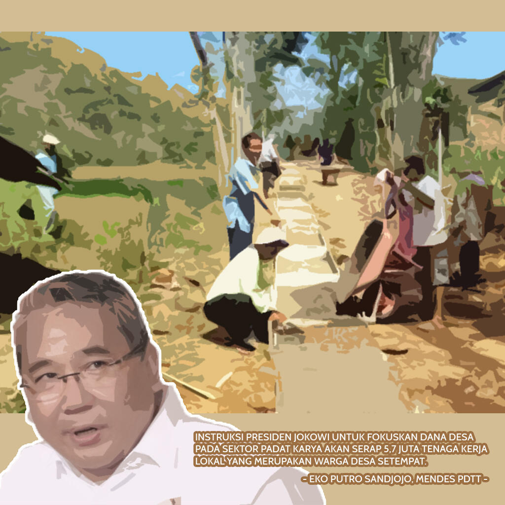 Program Padat Karya Tunai Dana Desa Mampu Serap 5,7 Tenaga Kerja