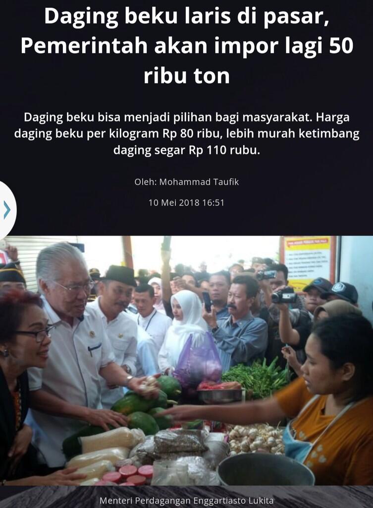 Daging beku laris di pasar, Pemerintah akan impor lagi 50 ribu ton