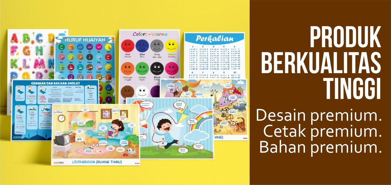 Peluang Usaha Poster Belajar : Produk Berkualitas Tinggi
