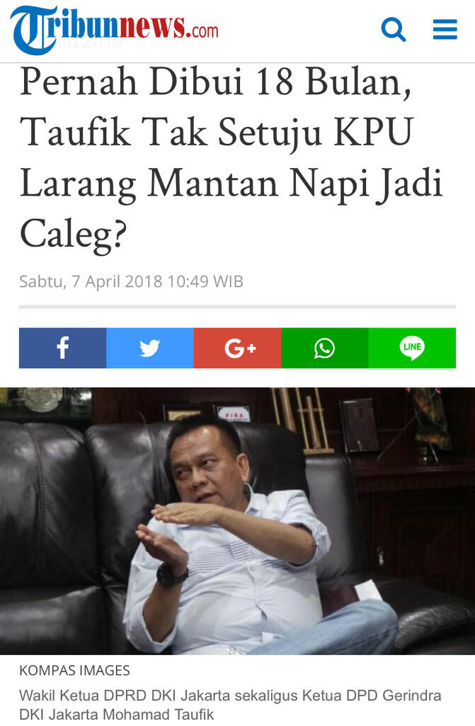 Disentil KPK, M Taufik akui belum pernah serahkan LHKPN