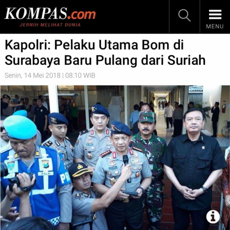 Kapolri: Saya Klarifikasi Soal Keluarga Dita, Mereka Tidak Pernah ke Suriah.