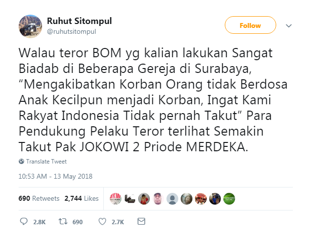 Menyikapi Aksi Terorisme Yang Terjadi di Indonesia