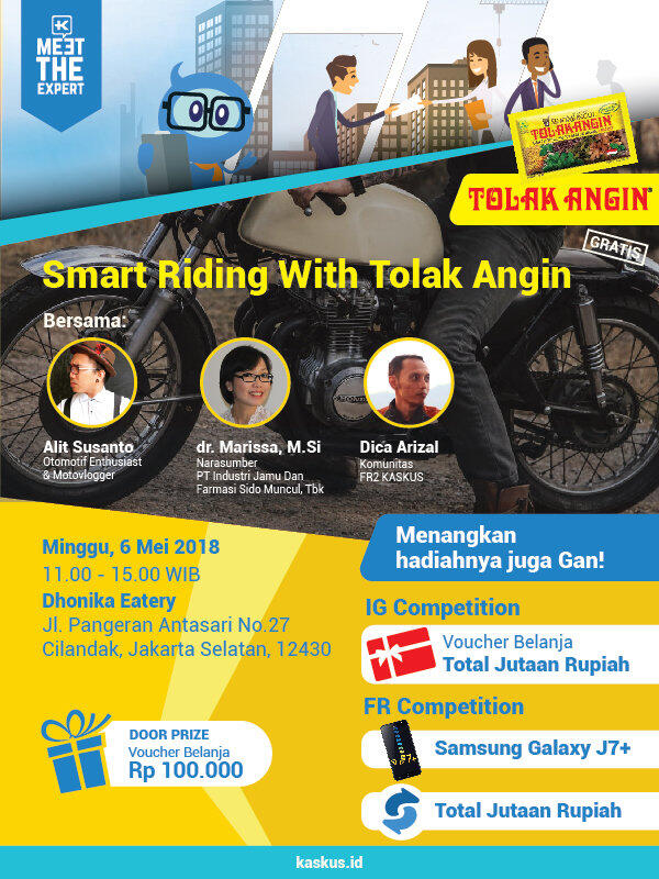 Makin Pintar Riding Dengan Minum Tolak Angin #CaraPintarGueMTE