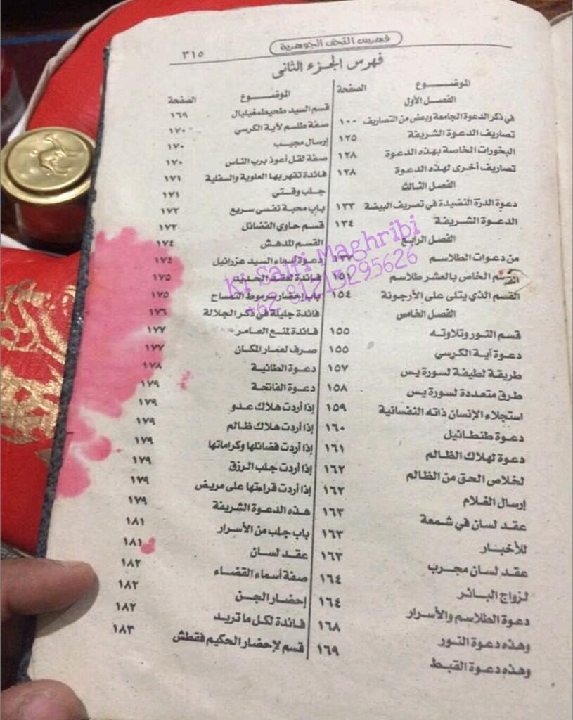 KITAB HIKMAH KUNO AT TIHAFU AL-JAUHARIYAH FIL ‘ULUMI RUHANIYAH AL-MAGHRIBI