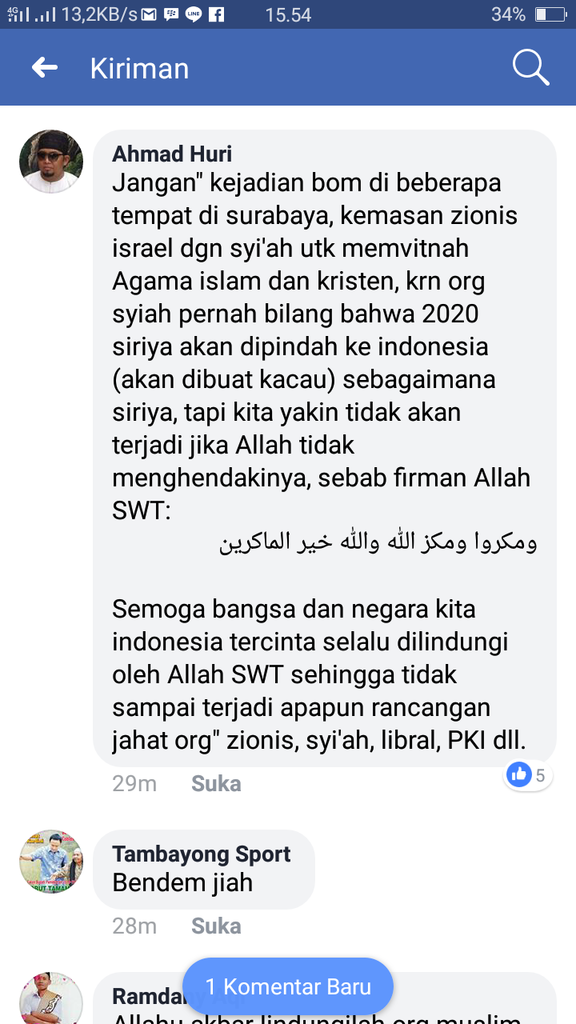 Muhammadiyah: Pelaku Bom Tiga Gereja di Surabaya Orang Kafir