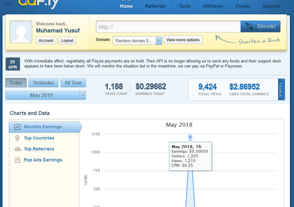 Adfly Bot 100% BERHASIL (Maret 2018)