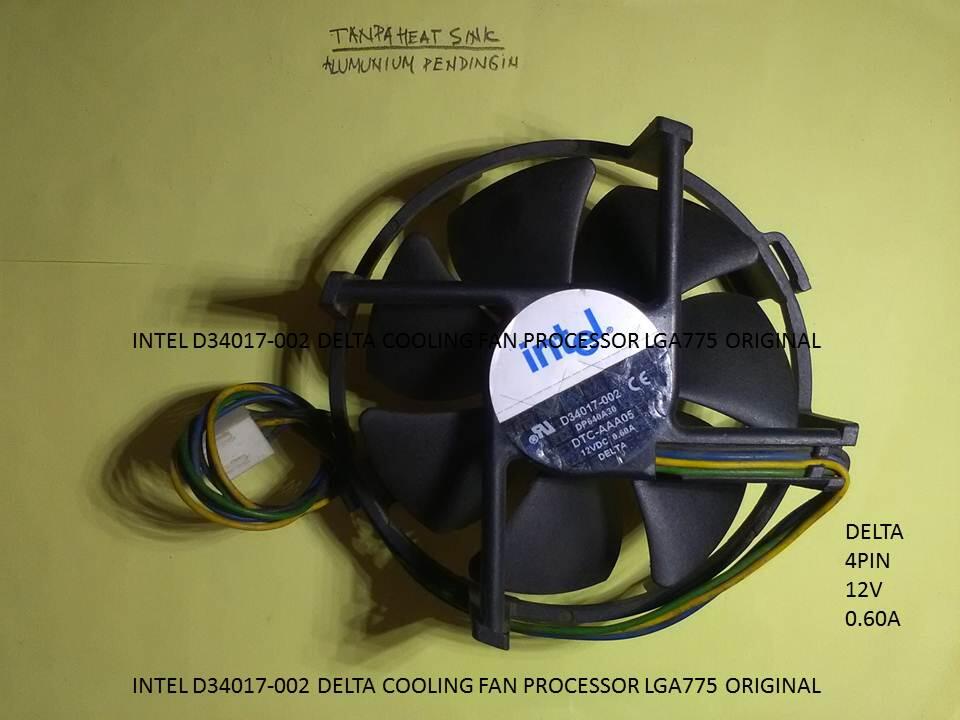 INTEL D34017-002 DELTA COOLING FAN PROCESSOR LGA775 ORIGINAL