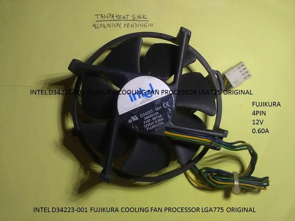 INTEL D34223-001 FUJIKURA COOLING FAN PROCESSOR LGA775 ORIGINAL