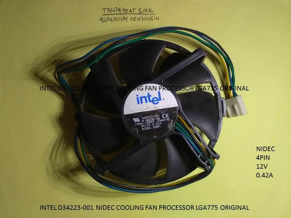 INTEL D34223-001 NIDEC COOLING FAN PROCESSOR LGA775 ORIGINAL