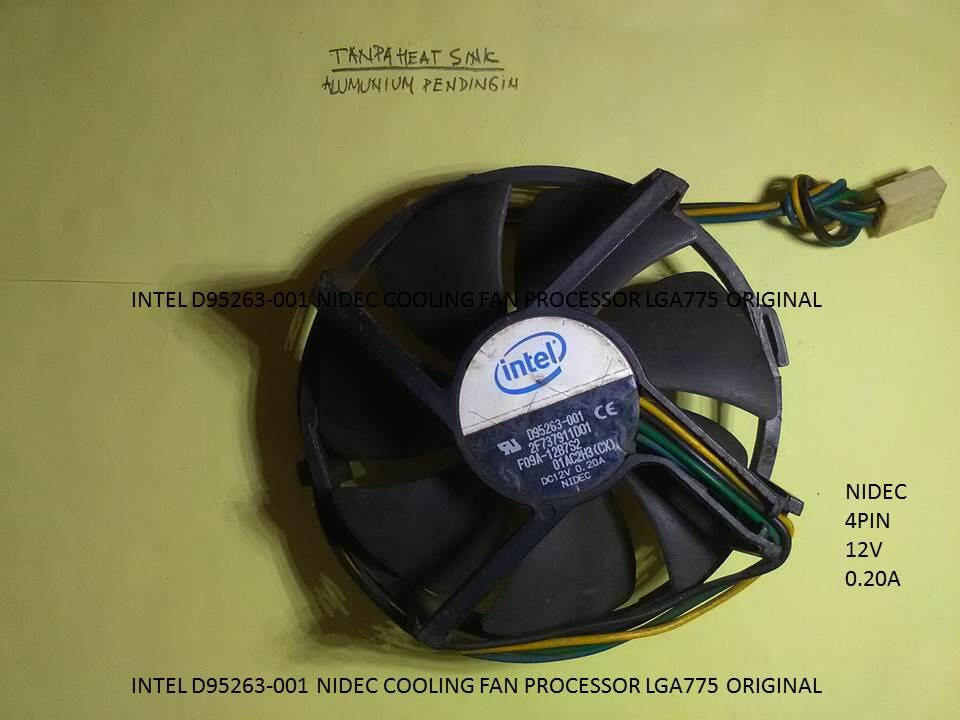 INTEL D95263-001 NIDEC COOLING FAN PROCESSOR LGA775 ORIGINAL