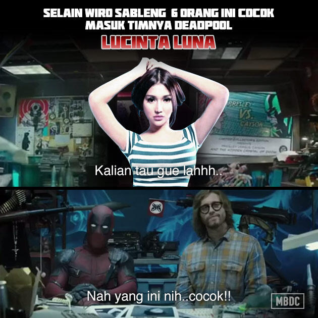 Meme Parodi Artis Indonesia Audisi Masuk Tim Deadpool