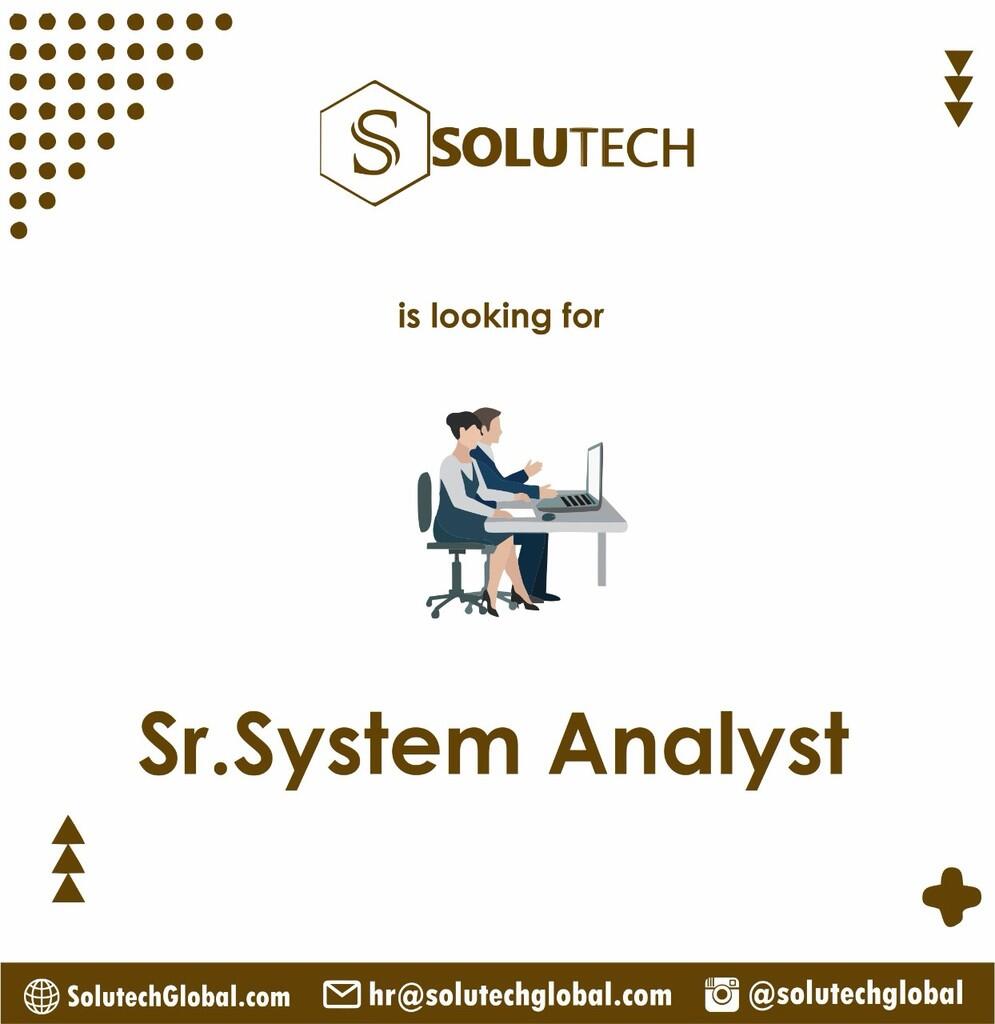 WE ARE LOOKING FOR SENIOR SYSTEM ANALYST