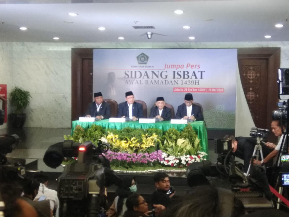 Pemerintah: 1 Ramadan 1439H/2018M Jatuh pada Kamis, 17 Mei 2018