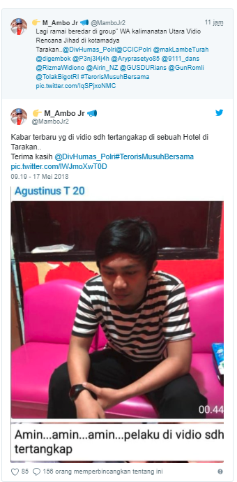 Viral! Video Rencana Teror di Tarakan, Kal-tar, Pelakunya Langsung Dicyduk Polisi