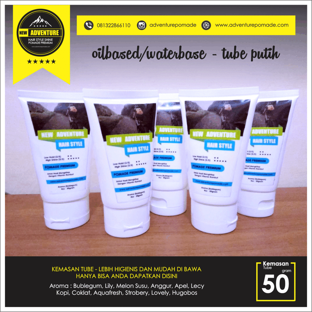 Peluang Bisnis Pomade Adventure - Agen, Reseller, Konsinasi