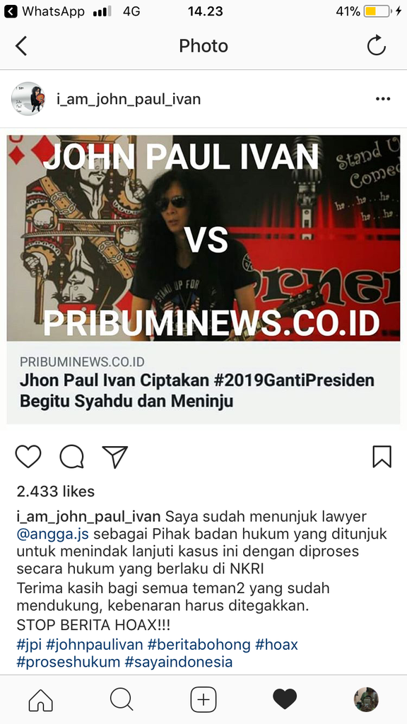 Lagu #2019GantiPresiden Dirilis, Begini Liriknya