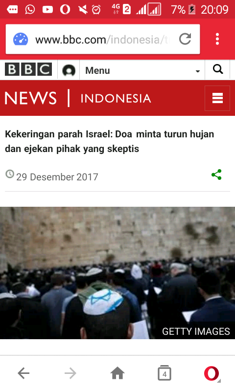 Kekeringan parah Israel: Doa minta turun hujan