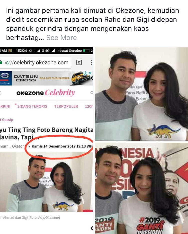 Ariel Tatum Kenakan Kaus #2019PresidenBaru, Gibran Rakabuming Berkomentar Begini