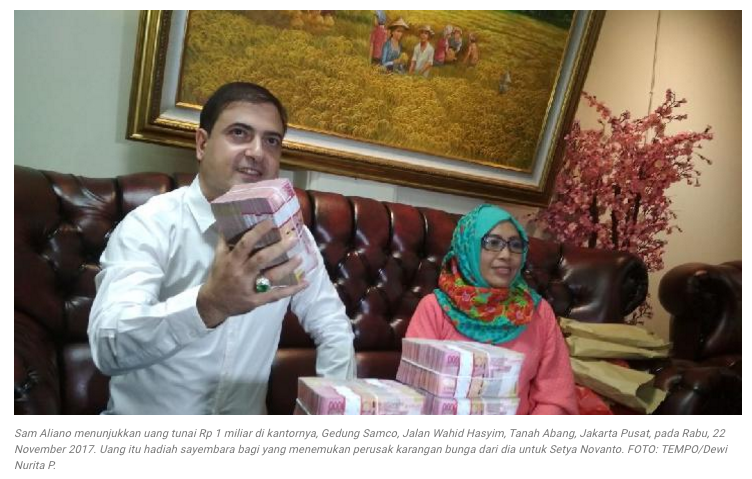 Ini Doa Sam Aliano Kepada Allah Agar Jadi Capres Tunggal 2019
