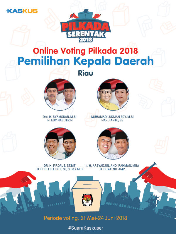 &#91;ONLINE VOTING&#93; Calon Gubernur dan Wakil Gubernur RIAU