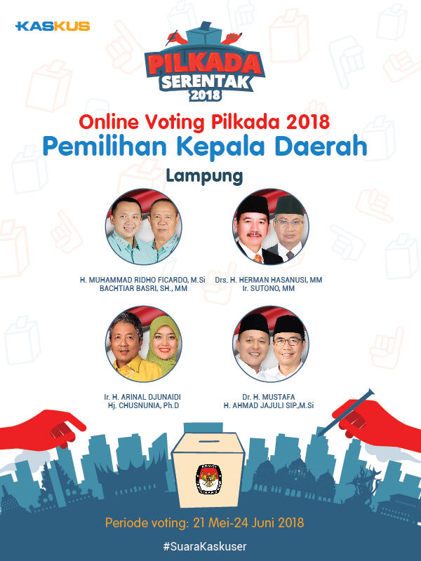 &#91;ONLINE VOTING&#93; Calon Gubernur dan Wakil Gubernur LAMPUNG