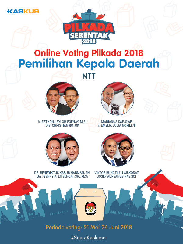 &#91;ONLINE VOTING&#93; Calon Gubernur dan Wakil Gubernur NUSA TENGGARA TIMUR