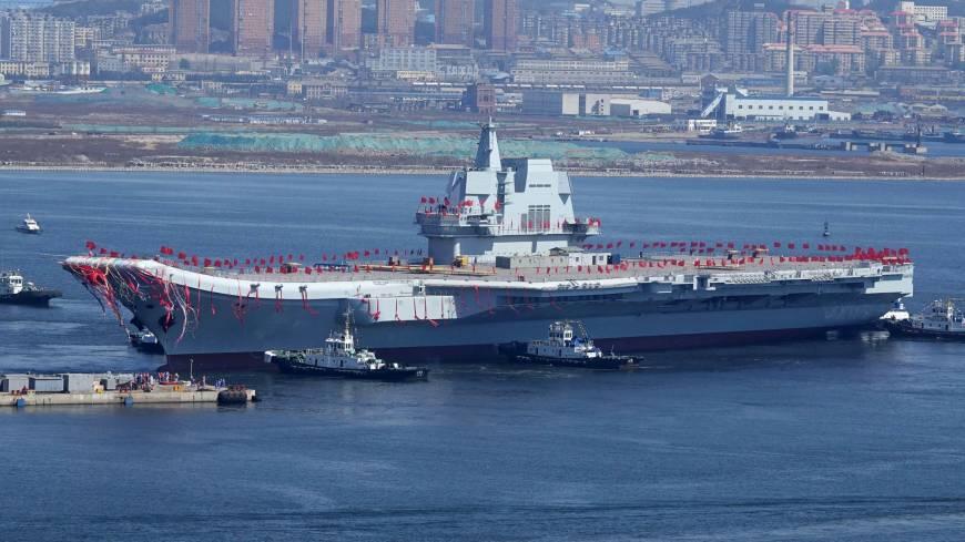 China Mulai Uji Coba Kapal Induk Pertama Buatan Lokal