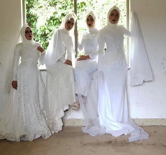 Hijab Pengantin Seram Yang Gak Kalah Seram Dari Hijab Pocong