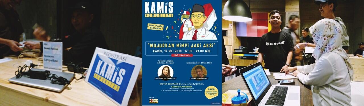 Kamis Komunitas : Wujudkan Mimpi jadi Aksi dengan Berbagi