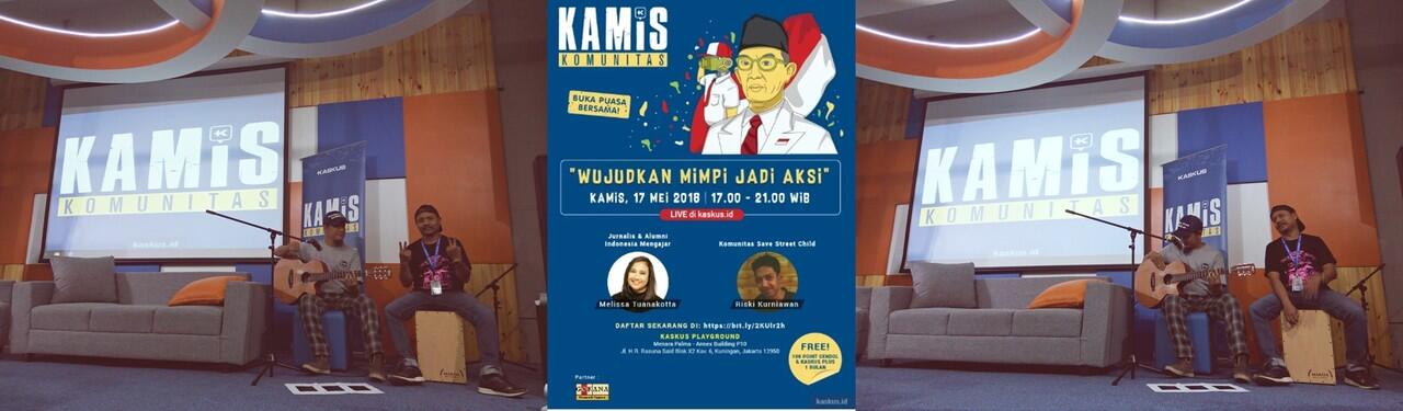 Kamis Komunitas : Wujudkan Mimpi jadi Aksi dengan Berbagi