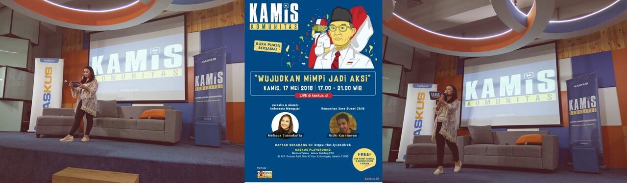 Kamis Komunitas : Wujudkan Mimpi jadi Aksi dengan Berbagi