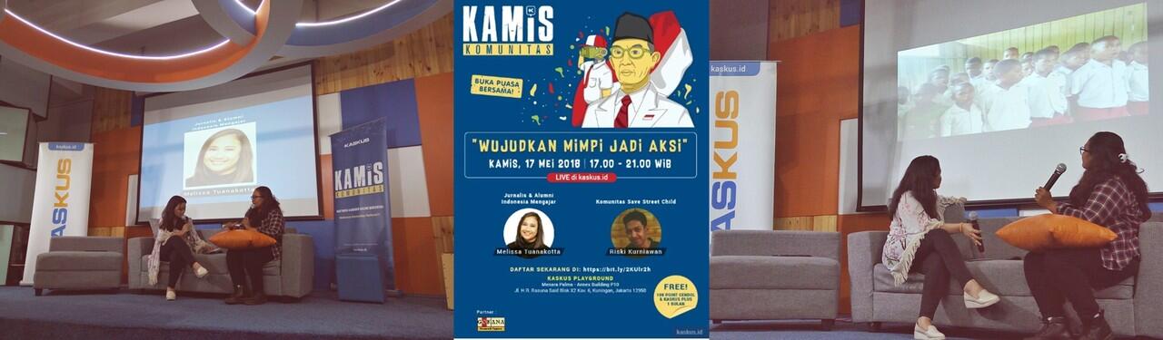 Kamis Komunitas : Wujudkan Mimpi jadi Aksi dengan Berbagi