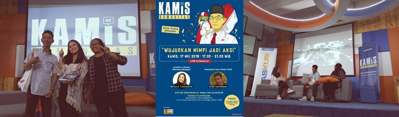 Kamis Komunitas : Wujudkan Mimpi jadi Aksi dengan Berbagi