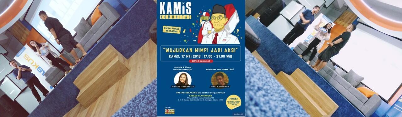Kamis Komunitas : Wujudkan Mimpi jadi Aksi dengan Berbagi