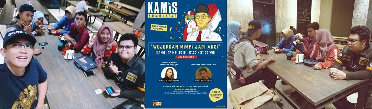 Kamis Komunitas : Wujudkan Mimpi jadi Aksi dengan Berbagi