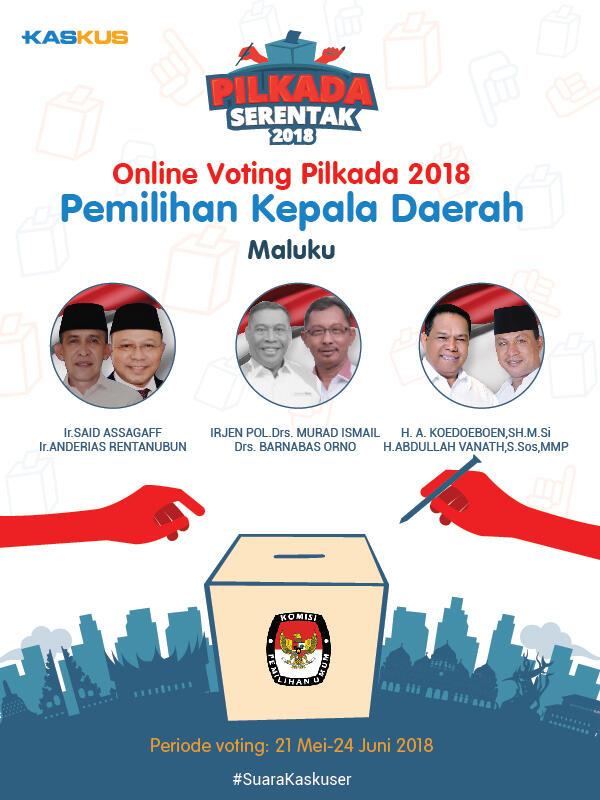 &#91;ONLINE VOTING&#93; Calon Gubernur dan Wakil Gubernur MALUKU