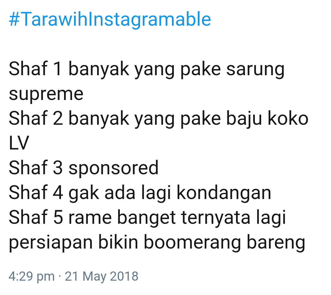 Ngabuburit Bareng Tagar #tarawihinstagramable