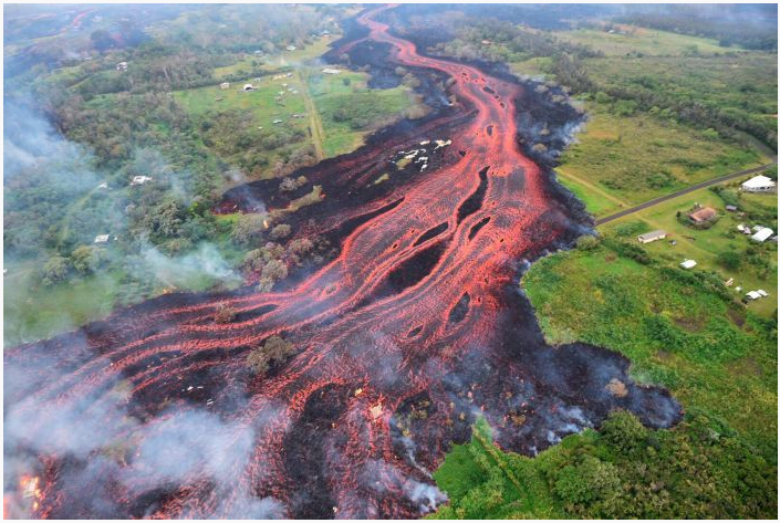 Mengerikannya kekuatan Alam, Lava Gunung di Hawaii sudah mencapai Laut