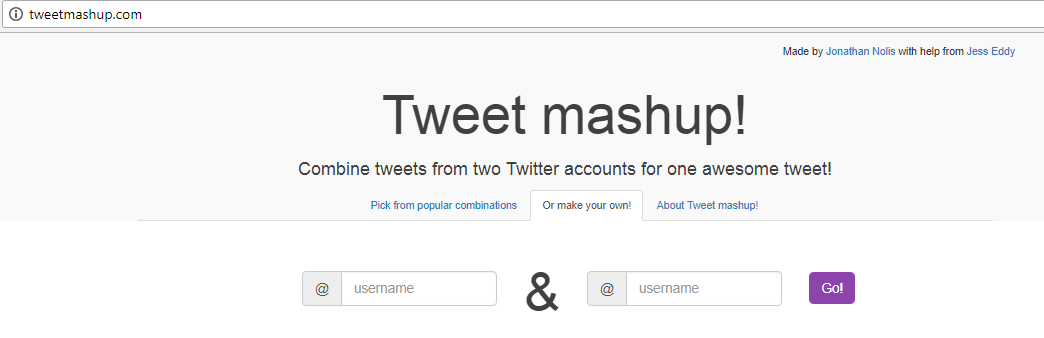 Tweetmashup.com, aplikasi twitter pengocok perut!