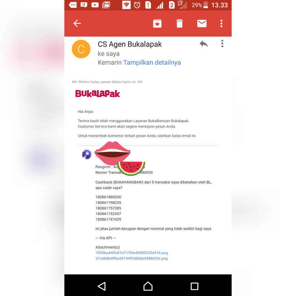 Bukalapak, 5 Cashback Digagalkan (BUKAYANGBAIK)
