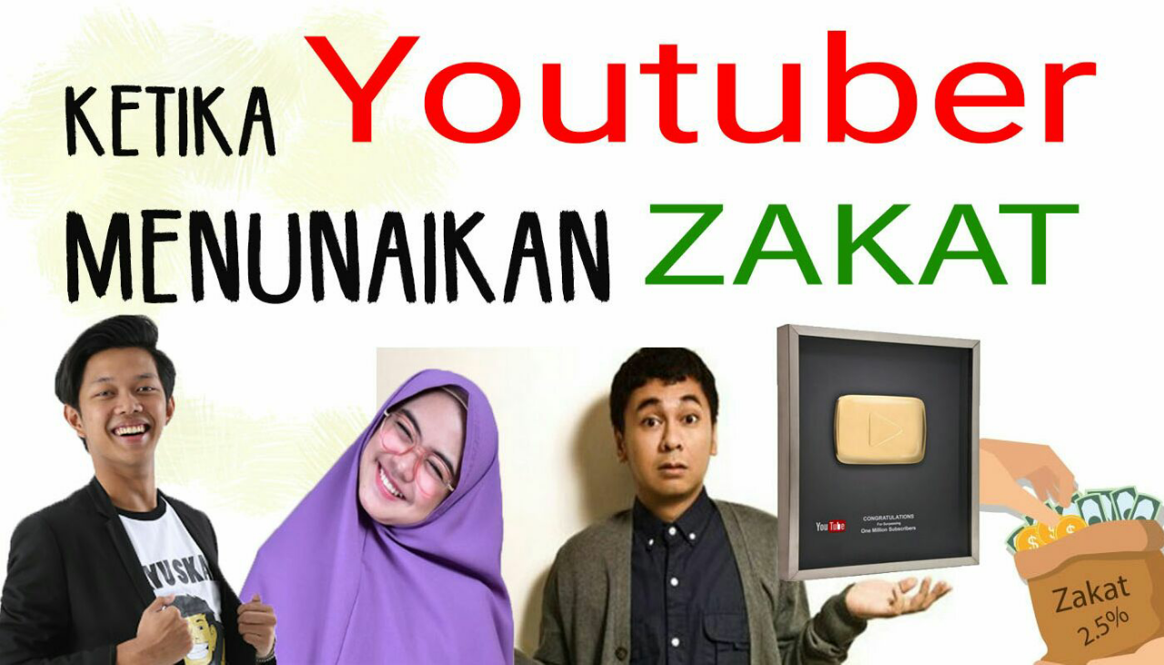 Begini penghitungan zakat profesi seorang YouTuber