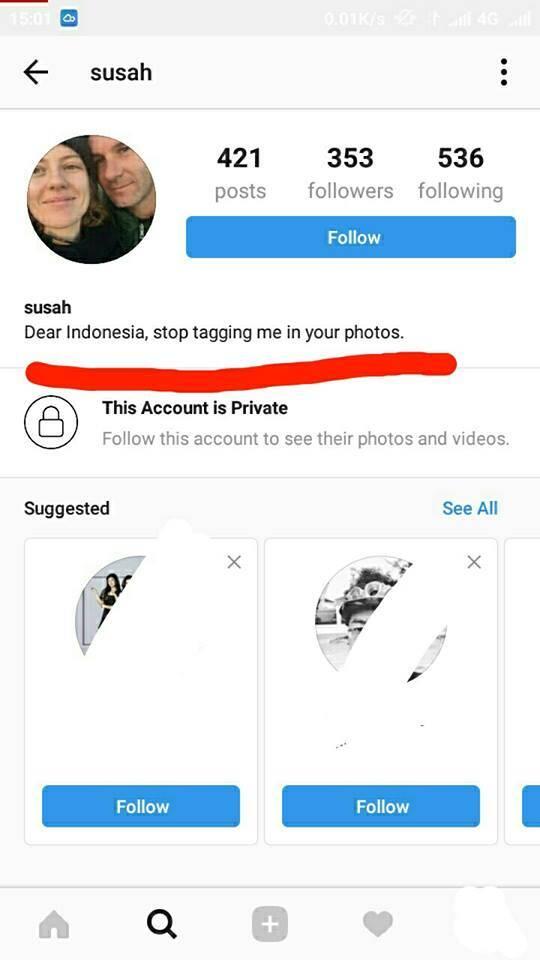 Punya Nama "Susah", Bule Ini Kesal Akun IGnya Sering Di-tag Sama Orang Indonesia