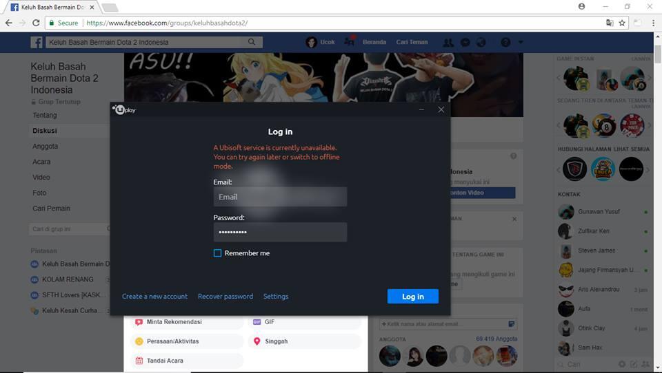 &#91; HELP &#93; gak bisa login di uplay 